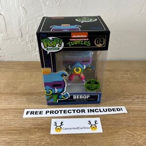 Bebop Funko Pop #04 TMNT Digital Legendary Black Light LE1467 Vaulted NEAR MINT